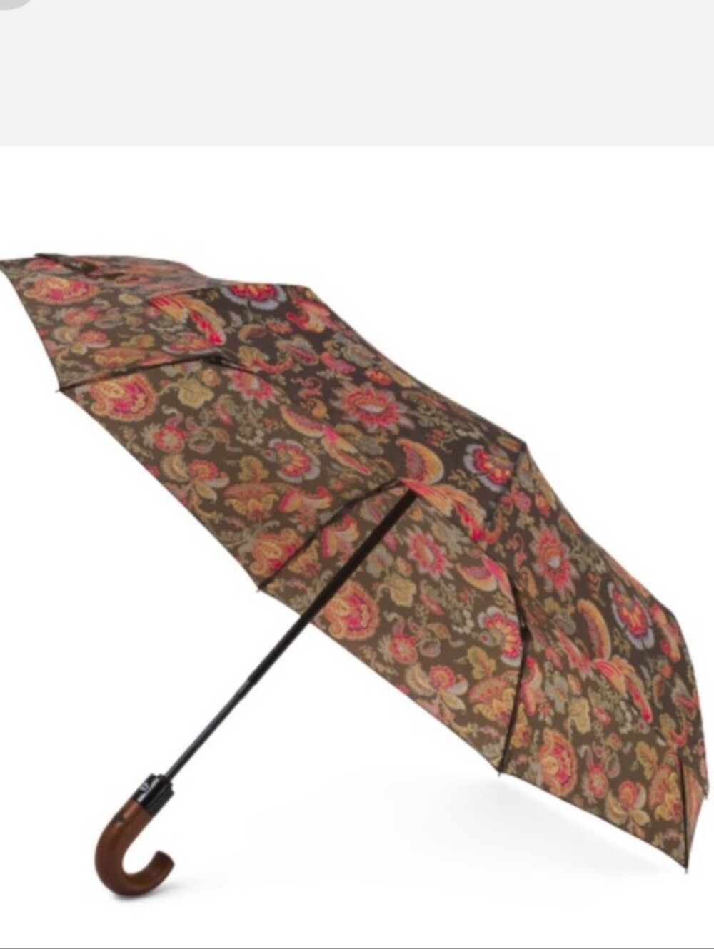Patricia Nash Vintage Italian Floral Paisley Umbrella
